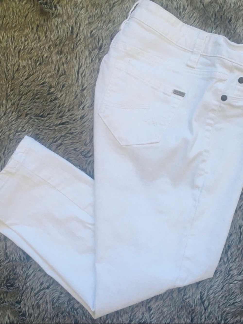 Max Jeans White Cropped Skinny Jeans Women’s Size 2
